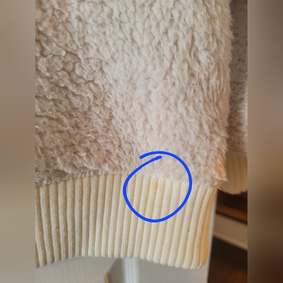 Athleta Tugga Sherpa Full Zip Warm Fleece Jacket Ivory Cream Plus Size 1X - Picture 11 of 11